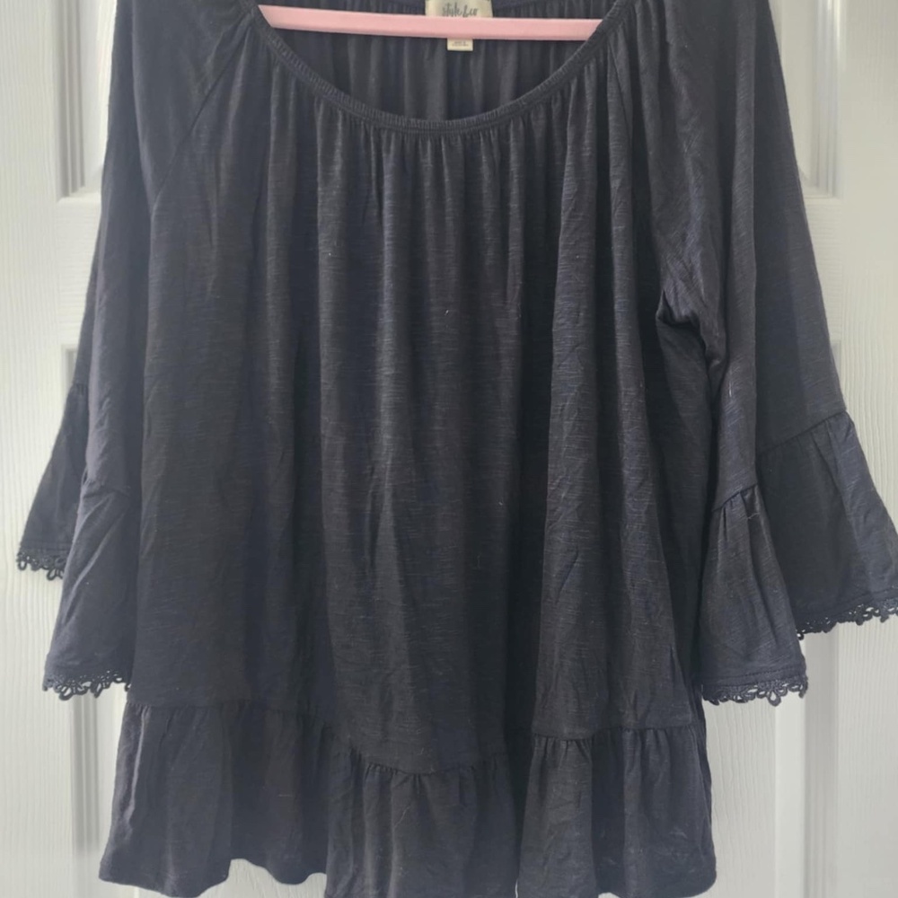 style & co 34 sleeve tunic top